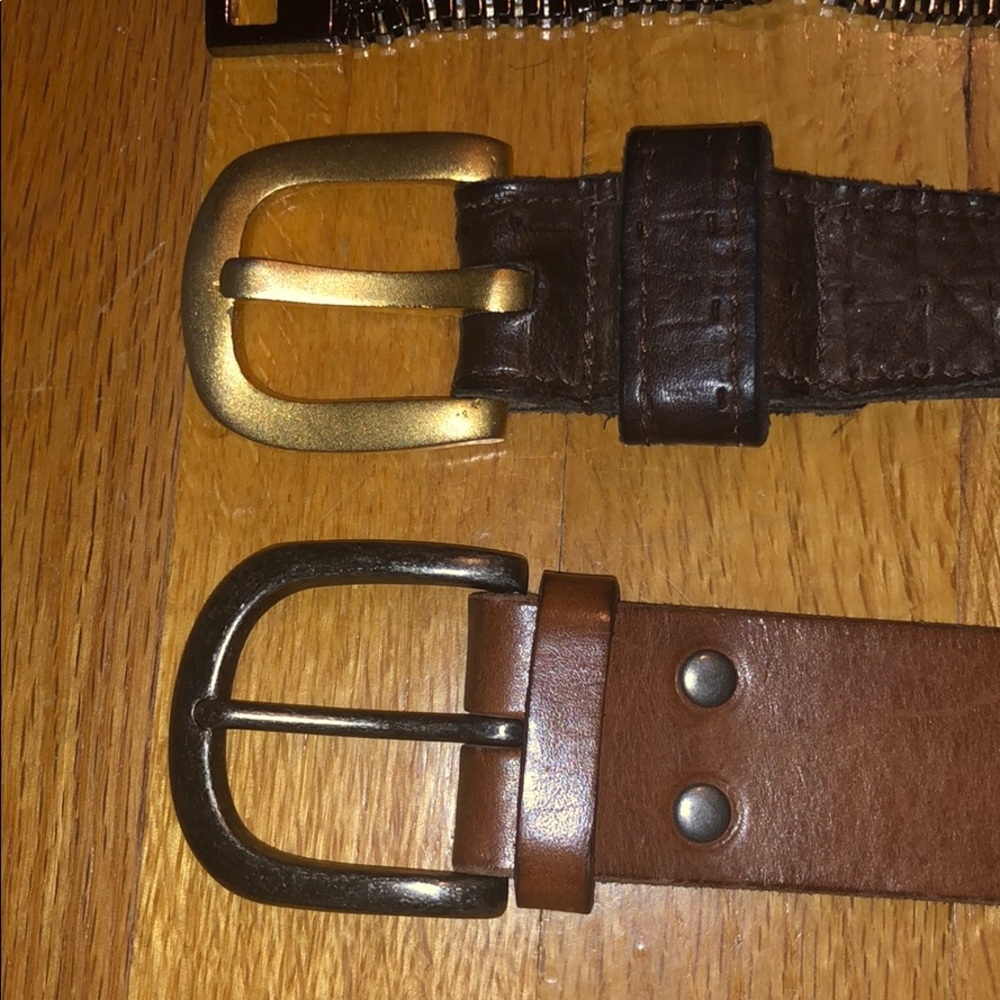 (3) belts various sizes
